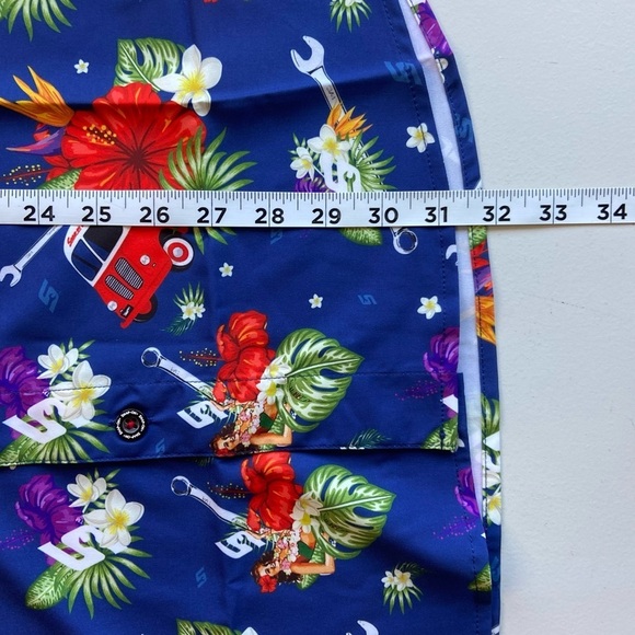 Men's Dixxon Snap-On Tools Hawaiian Shirt L Tropical Limited Edition Beach EUC - Picture 11 of 11